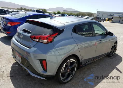 2020 Hyundai Veloster Turbo z USA, uszkodzony, nr VIN KMHTH6AB6LU025910